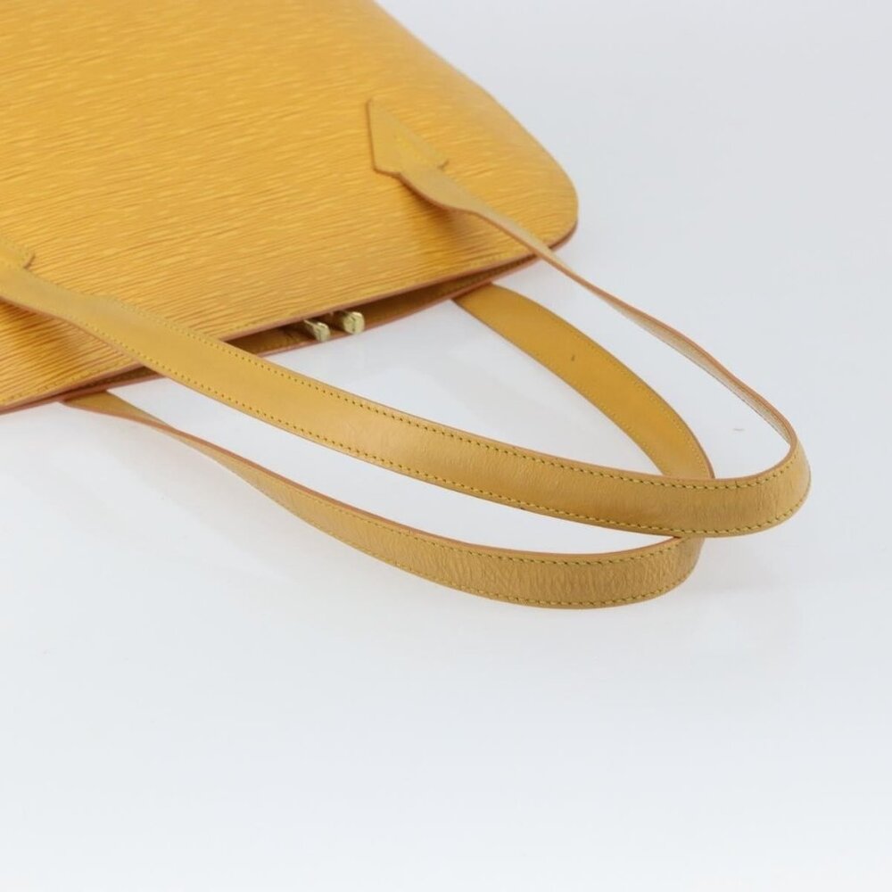 Authentic LOUIS VUITTON Epi Lussac Shoulder Bag Yellow M52289 LV - Picture 14 of 16
